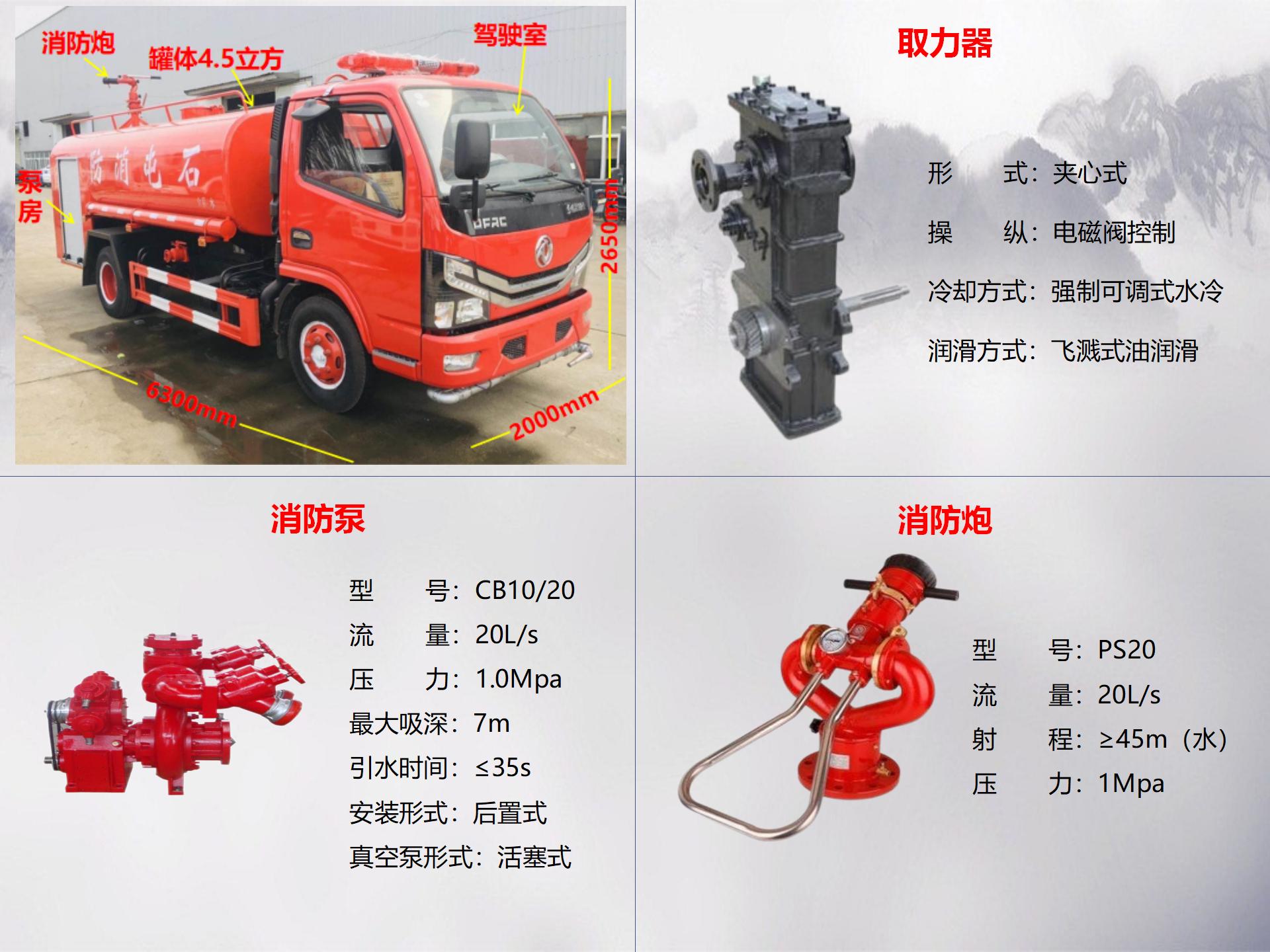 東風(fēng)4.5噸消防灑水車